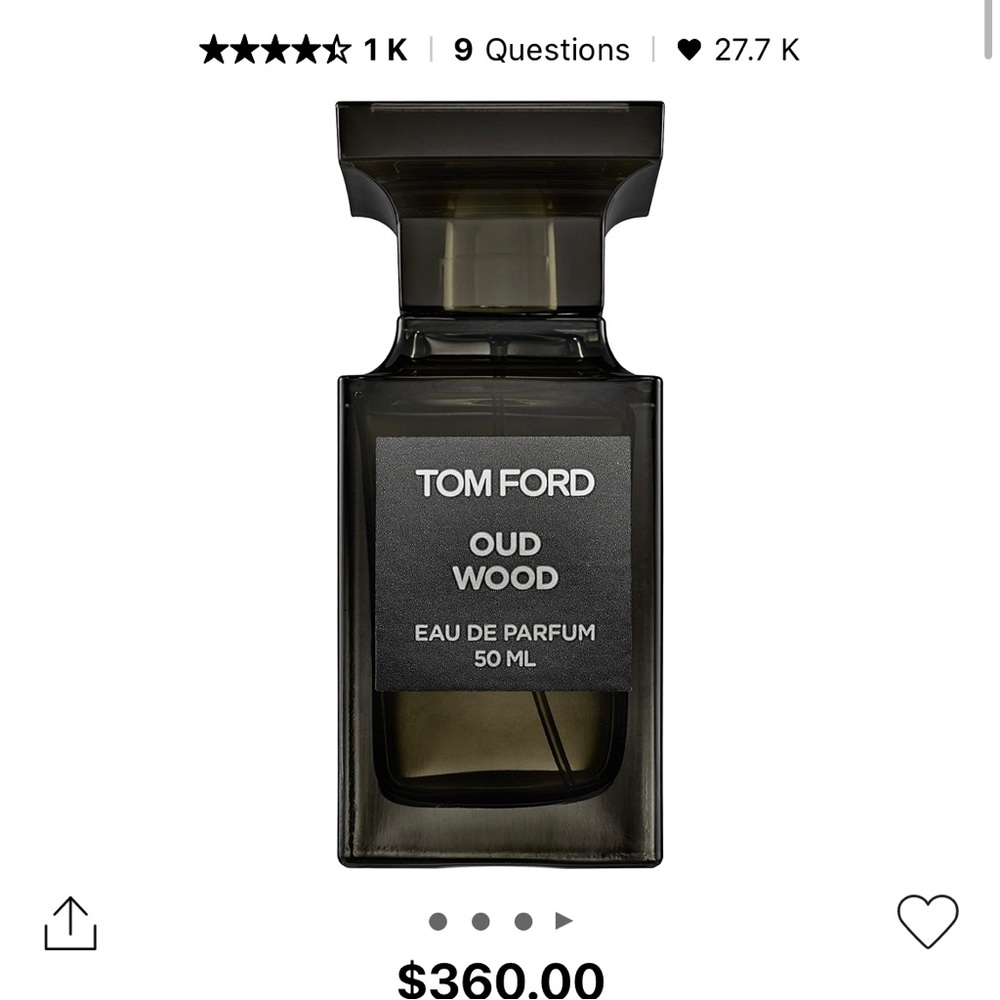 Brand New Unopened 50 ML Tom Fort Oud Wood